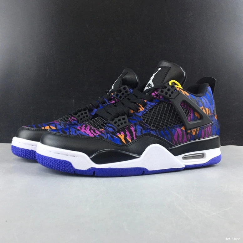 Retro 4 BQ9043-005 Violet - Black Rush (GS) Jordan 0509